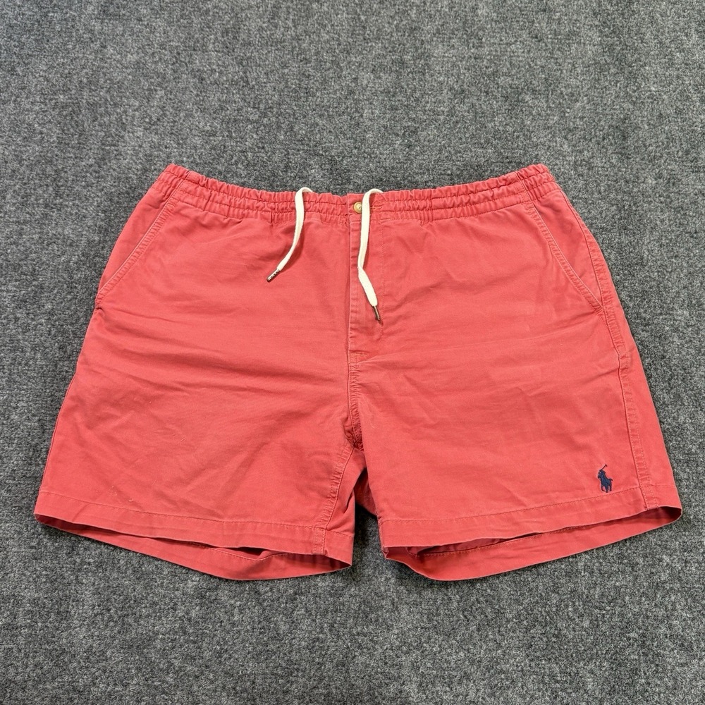 Polo Ralph Lauren Classic Fit Prepster Shorts Mens XL Pink Chino Pony Drawstring